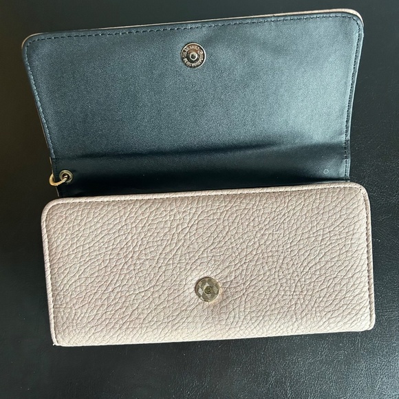 Marc New York (Andrew Marc) Pink  Pebbled Faux Leather Wallet - Picture 4 of 17